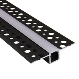 120-001-0006 ALU PROFILE ZA PLOCICE  3M SIVI  D125mm S55mm PROFILE R6